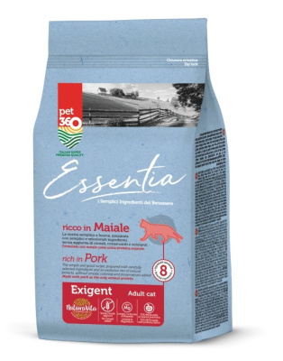 Пет 360 (Pet 360) 360 Essentia 1,5кг свинина (д/привередливых) сухой д/кошек (129643)