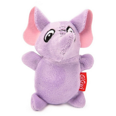 Игрушка (GiGWi) 75013 Слон с пищалкой 9см, серия PLUSH FRIENDZ