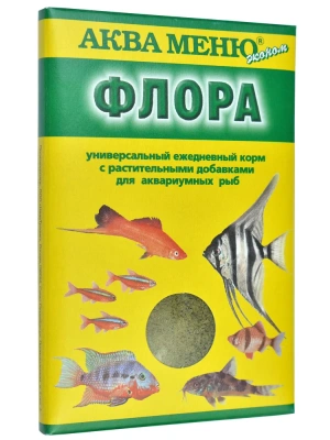 Аква Меню Флора  0,030кг корм  ежедневный с растительными добавками