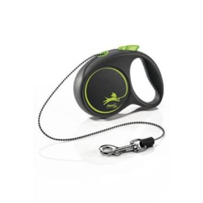 Рулетка (Flexi) Black Design S трос  5м до 12кг зеленый Рулетка (Flexi) Black Design S трос  5м до 12кг зеленый