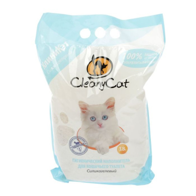 CleanyCat 3.8л силикагелевый наполнитель д/кошек
