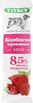 TiTBiT: колбаска mini  кровяная д/собак, 20гр