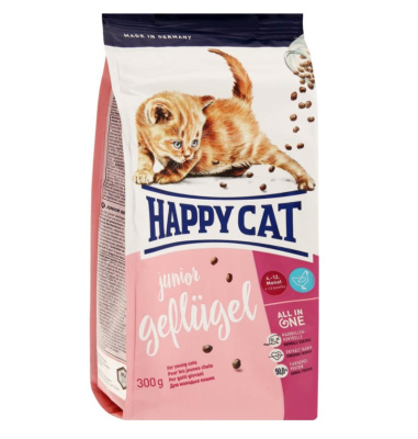 Happy Cat Junior 0,3кг птица сухой (5 нед. - 12 мес) для котят (113631)