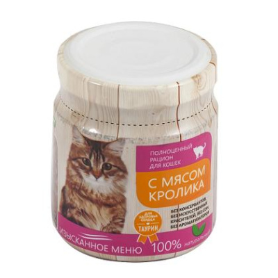 ТитБит 100г мясо кролика в желе консервы д/кошек (004753)