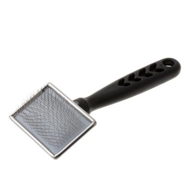 Пуходерка (Hello Pet) 168112S металлическая с пластиковой черной ручкой малая Пуходерка (Hello Pet) 168112S металлическая с пластиковой черной ручкой малая