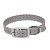 Ошейник (Triol) нейлон, горошинки M, серый, 20*280-370мм