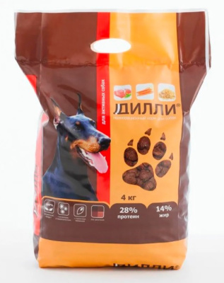 Дилли 3,7кг сухой корм для активных собак (008550)