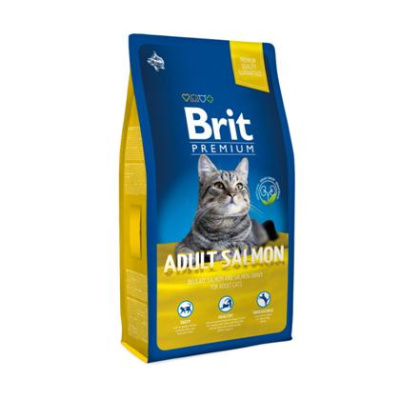 Brit Premium Сat adult salmon 0,8кг лосось сухой для кошек (513116)