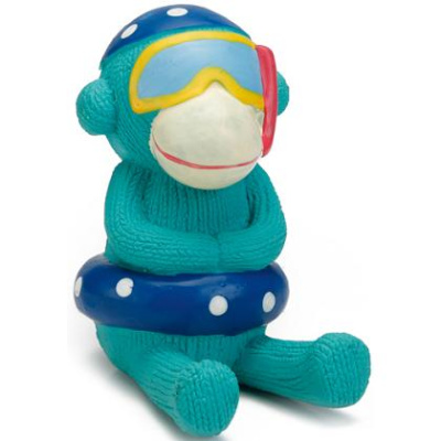 Игрушка Бизтис (Beeztees) 621141 Обезьянка голубая, латекс 13см