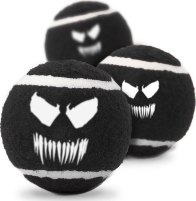 Бакл Игрушка Buckle-Down Веном чёрный цвет теннисные мячики  Бакл Игрушка Buckle-Down Веном чёрный цвет теннисные мячики