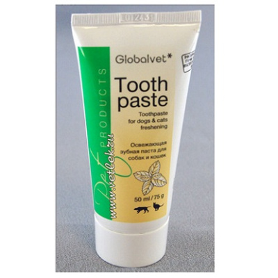 Зубная паста (Globalvet) Toothpaste, 50мл освежающая для собак и кошек