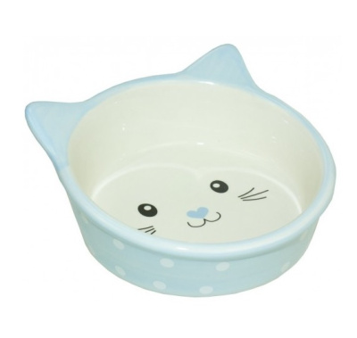 Миска Догман керамическая, блюдце "Кошачья мордочка" (0,2 л.)