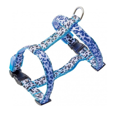 Шлейка V.I.Pet светящаяся Леопард, 15 мм, (27-37/35-43 см) 14-3105M