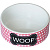 Миска №1 керамическая &quot;Woof&quot; 440мл, 12,5*5см бело-розовая