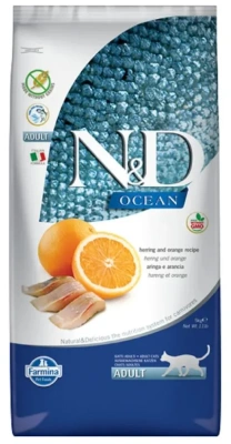 Farmina (Фармина) N&D Cat Ocean 10кг рыба и апельсин беззерновой сухой для кошек