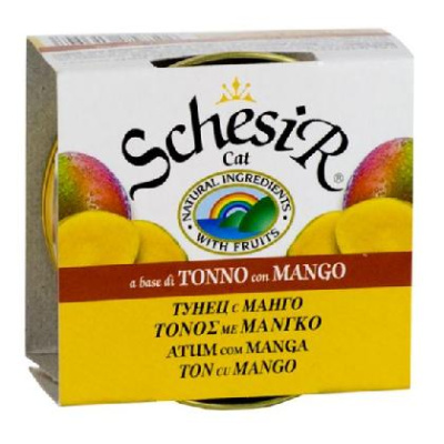 Schesir 0.075 тунец+манго+рис консервы д/кошек