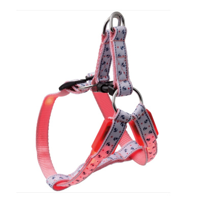 Шлейка (V.I.Pet) светящаяся Морская, 15 мм*40 см 14-3205M