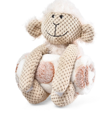 Игрушка (YUGI) для собак барашек плюшевая 27*23см с покрывалом 70*60см /YT110273/