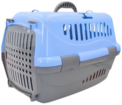 Переноска (Homepet) 48х32х32см для животных голубая Переноска (Homepet) 48х32х32см для животных голубая