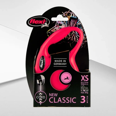 Рулетка (Flexi) Classic XS трос 3м до 8кг красный