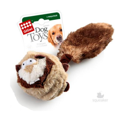 Игрушка Гигви 75106 Барсук с 2-мя пищалками внутри теннисный мяч с пищалкой д/собак