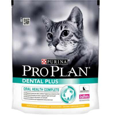Проплан Dental Plus 400г курица (ухода за полостью рта) сухой д/кошек (425256)