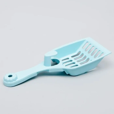 Совок (Zoo Plast) Мур-мяу для кошачьего туалета, голубой (22,5*9,5*4см)  Совок (Zoo Plast) Мур-мяу для кошачьего туалета, голубой (22,5*9,5*4см)