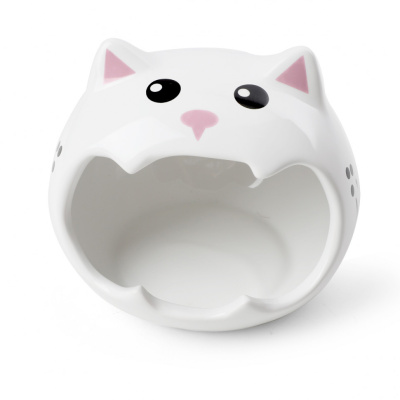 Домик (Triol) для мелких животных керамический Котик, 150*150*140мм