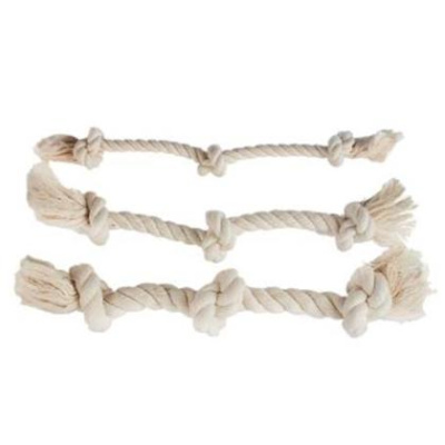 Тягалка-аппорт Дарэлл Морской канат с тремя узлами малый, 30см