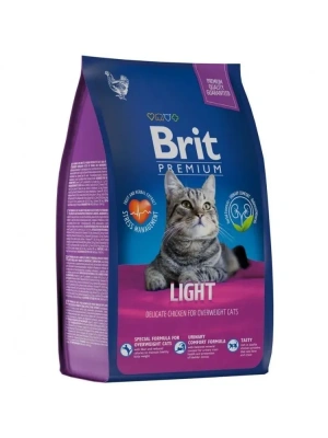 Brit Premium Cat Light 0,8кг курица сухой для кошек с избыточным весом (5049783)