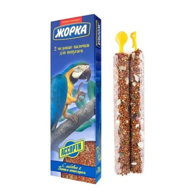 Жорка 0,07кг медовые палочки Ассорти для попугаев (2шт)