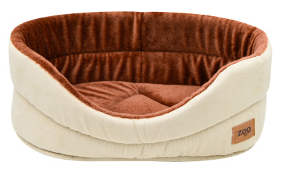 Лежанка (Зооэкспресс) Classic с мехом, иск.замша, плюш №1 40*27*16см, кремовая Лежанка (Зооэкспресс) Classic с мехом, иск.замша, плюш №1 40*27*16см, кремовая