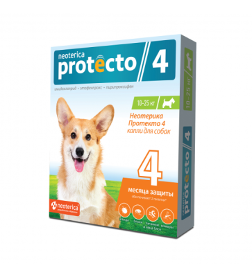 Protecto Neoterica капли для собак 10-25КГ 2ШТ P303 (ЛИЦЕНЗИЯ)  Protecto Neoterica капли для собак 10-25КГ 2ШТ P303 (ЛИЦЕНЗИЯ)