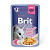Brit Premium 0,085кг Кусочки из куриного филе в желе пауч для кошек (518463)