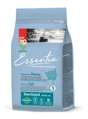 Пет 360 (Pet 360) 360 Essentia 300г рыба (д/стерилизованных) сухой д/кошек (129582)