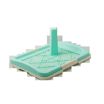 Туалет (V.I.Pet) P159-01 (48*35*6) со столбиком д/собак, зеленый