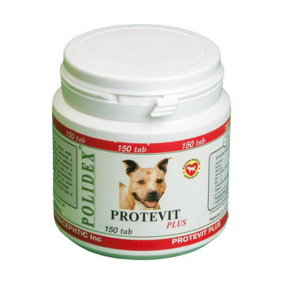 Polidex 150 Protevit plus витаминно-минеральный комплекс для собак 150таб.