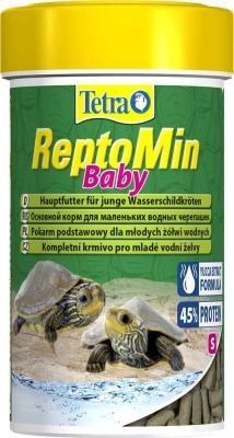 Tetra ReptoMin Baby 0,1л/0,032кг корм мини палочки для молодых черепах 140158