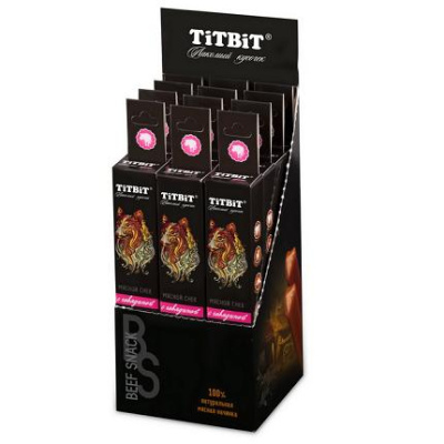 ТитБит снек мясной Beef snack с говядиной д/средних собак, 40г