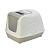Туалет (Moderna) Flip cat домик (45*58*42) светло-серый для кошек