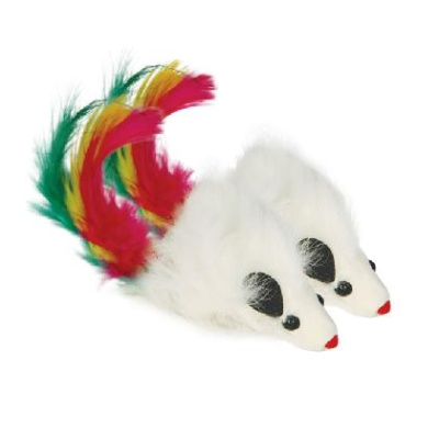 Игрушка (Triol) Мышь-погремушка с пером 60-65мм (SH07) 1шт