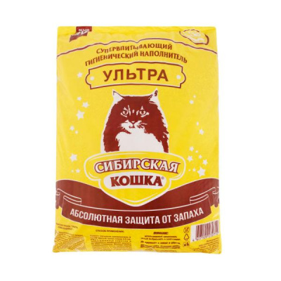 Наполнитель (Сибирская кошка) 20л Ультра условно-комкующийся для кошек