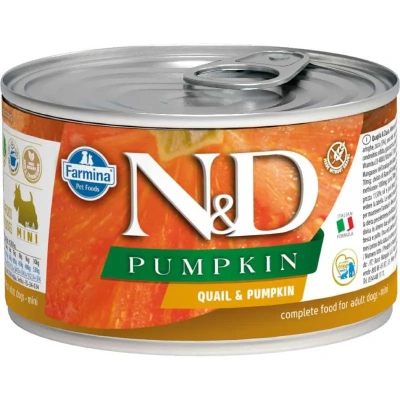 Farmina (Фармина) N&D 0,14кг консерва с тыквой и перепел для собак мини 1243 (102345) 6 шт/уп
