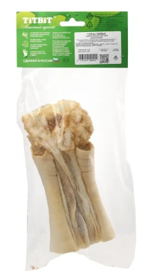 TiTBiT 0,379кг лакомство голень говяжья (мягкая упаковка) 