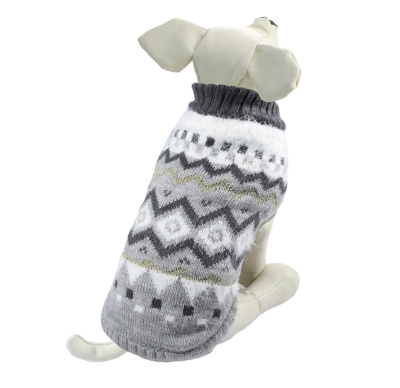 Свитер (Triol) Ромбы S, серый, размер 25см 