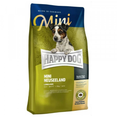 Happy Dog Supreme Mini Neuseeland 0,3кг ягненок и рис сухой для собак мелких пород с чувствительным пищеварением (071092)
