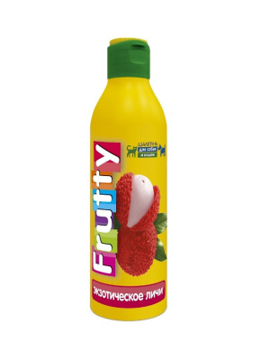 Шампунь (АВЗ) 0,25л Frutty для собак и кошек экзотическое личи  Шампунь (АВЗ) 0,25л Frutty для собак и кошек экзотическое личи