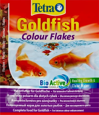 Tetra Goldfish Colour Flakes 0,012кг корм для окраса золотых рыб 183704 Tetra Goldfish Colour Flakes 0,012кг корм для окраса золотых рыб 183704