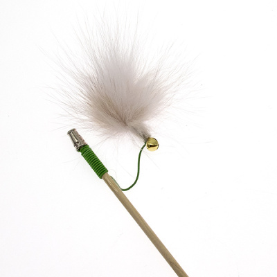 Дразнилка (Сибирская кошка) Удочка Пушистик с погремушкой