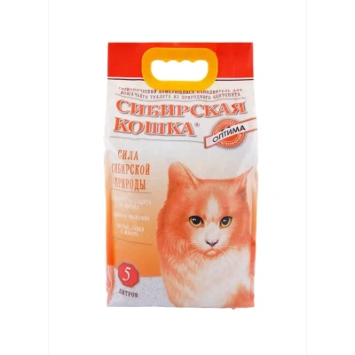 Наполнитель (Сибирская кошка)  5л Оптима комкующийся для кошек
